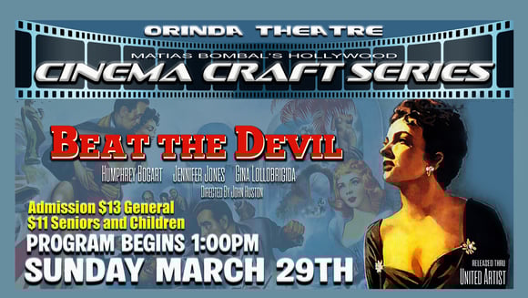 Cinema Craft Series hosted by Film Critic, Matías Bombal 