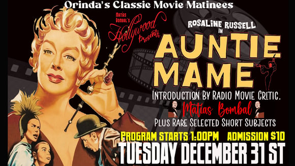 Orinda Theatre's Classic Movie Matinee (last Tuesday of each month)