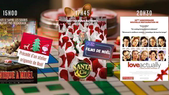 Séance Groupe 15-25 ans de Cinénacre - Panique à Noël / Santa & Cie / Love Actually