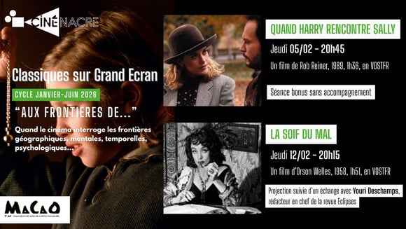 Classiques sur Grand Écran - Cycle "Aux frontières de..." (janvier-juin 2026)