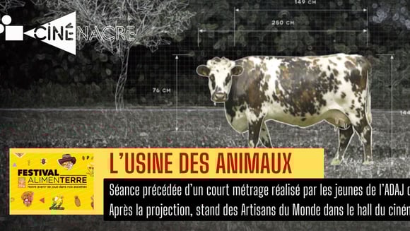 Festival Alimenterre • "L'usine des animaux" de Caroline du Saint Damien Vercaemer