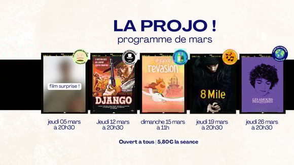La Projo - Programme de Mars 2026