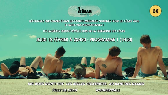 César 2026 - Programme 1 des courts métrages