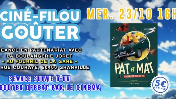 CINÉ-GOÛTER : PAT ET MAT UN DERNIER TOUR DE VIS