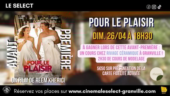 AVANT-PREMIÈRE : POUR LE PLAISIR - UN COURS DE MODELAGE À GAGNER