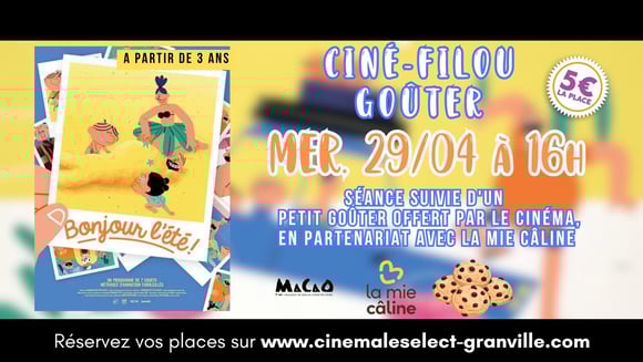 CINÉ-GOÛTER : BONJOUR L'ÉTÉ