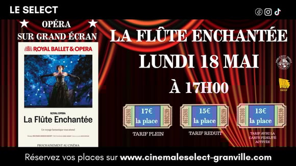 OPÉRA SUR GRAND ÉCRAN: LA FLÛTE ENCHANTÉE (THE ROYAL OPERA)