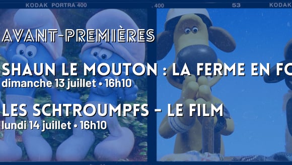 avant-première SHAUN et LES SCHTROUMPFS