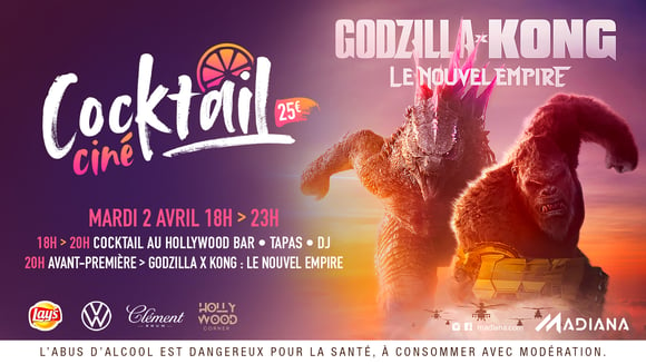 Cocktail Ciné : Godzilla x Kong