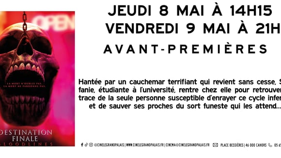 AVANT-PREMIÈRES SANGLANTES