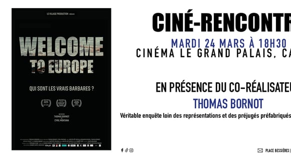 Welcome to Europe, en présence du co-réalisateur THOMAS BORNOT