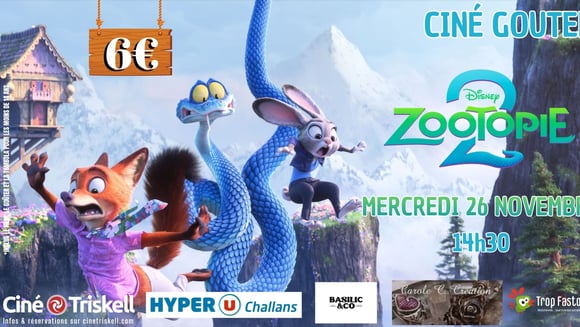 Ciné Goûter Zootopie 2