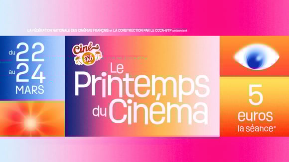 Le Printemps du Cinéma revient au Ciné Pôle Sud du 22 au 24 mars 2026 inclus