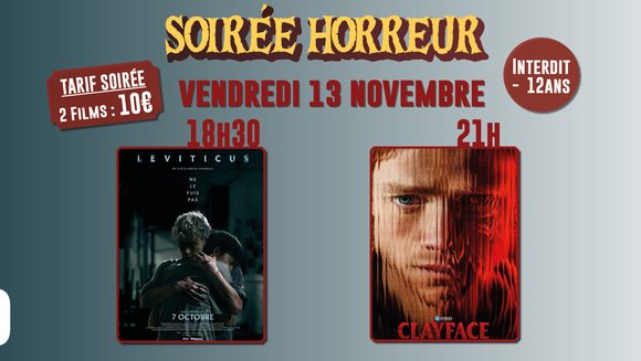 Soirée Horreur : Leviticus + Clayface