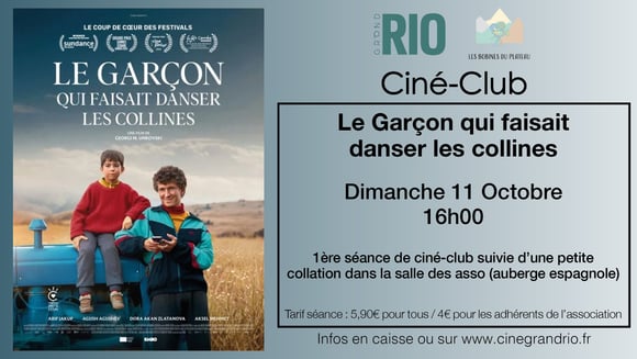 CINÉ-CLUB : Le garçon qui faisait danser les collines