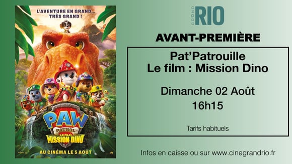 Avant-Première : Pat'Patrouille le film Mission Dino