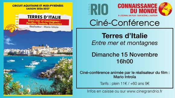 Connaissance du monde : Terres d'Italie