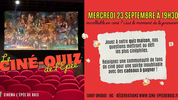 Le Ciné-Quiz de L'Epée 🔍