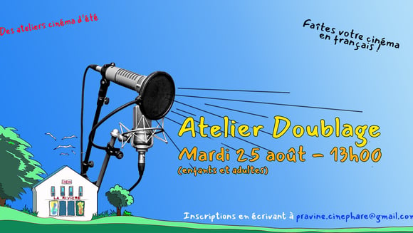 Atelier cinéma : Doublage pour enfants et adultes