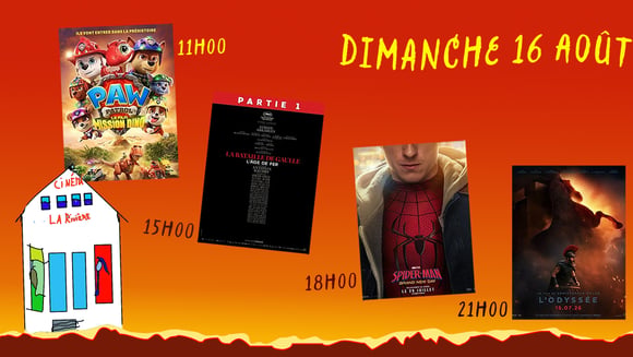 Dimanche 16 août : Quatre films