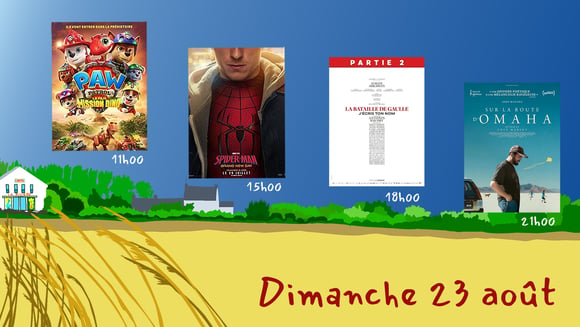 Dimanche 23 août : Quatre films
