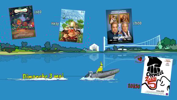 Dimanche 3 mai : quatre films pour les petits et les grands