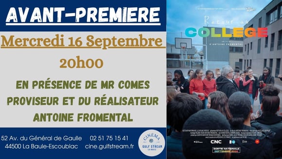 CINE RENCONTRE : RETOUR AU COLLEGE