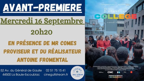 CINE RENCONTRE : RETOUR AU COLLEGE