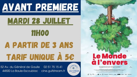 SEANCES P’TITS LOUPS : AVANT-PREMIERE LE MONDE A L'ENVERS