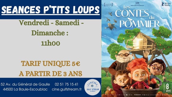 SÉANCES PETITS LOUPS : LES CONTES DU POMMIER