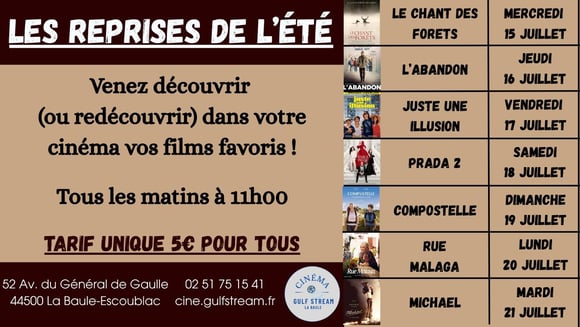 LES REPRISES DE L'ETE