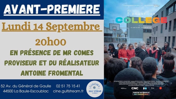 CINE RENCONTRE : RETOUR AU COLLEGE