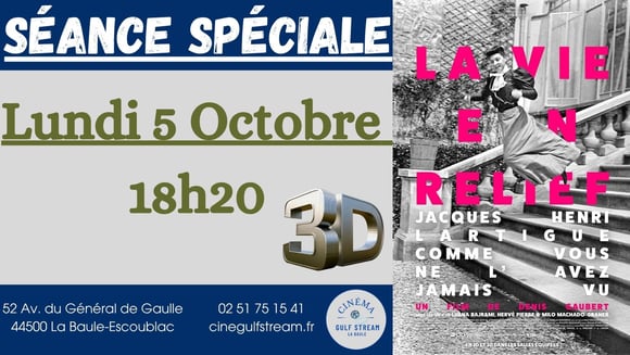 SÉANCE SPÉCIALE – LA VIE EN RELIEF