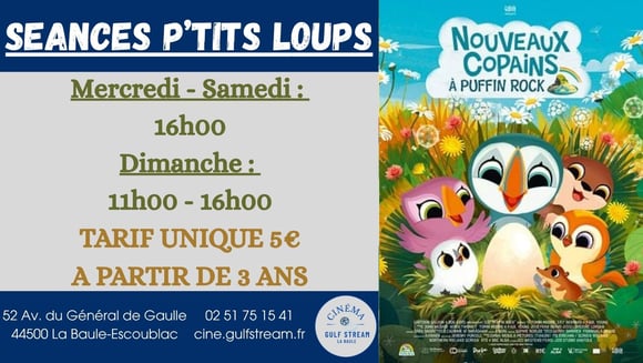 SEANCES P’TITS LOUPS