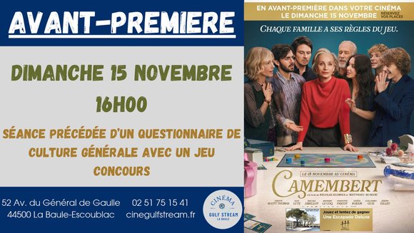 AVANT PREMIERE : CAMEMBERT