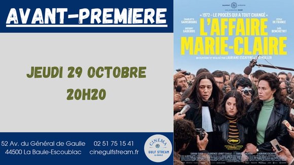 AVANT-PREMIERE : L'AFFAIRE MARIE-CLAIRE