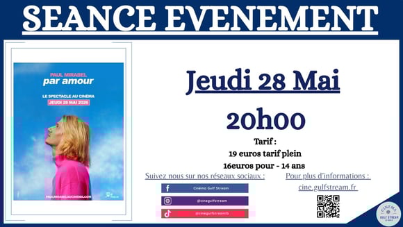 Séance Unique : PAUL MIRABEL - PAR AMOUR : LE SPECTACLE AU CINEMA