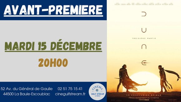 AVANT-PREMIERE : Dune : Troisième partie