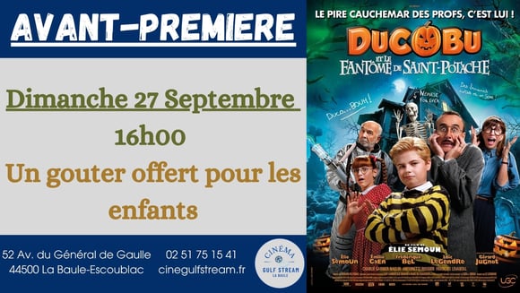 AVANT-PREMIERE / Cine goûter DUCOBU
