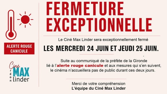 FERMETURE EXCEPTIONNELLE ALERTE ROUGE CANICULE