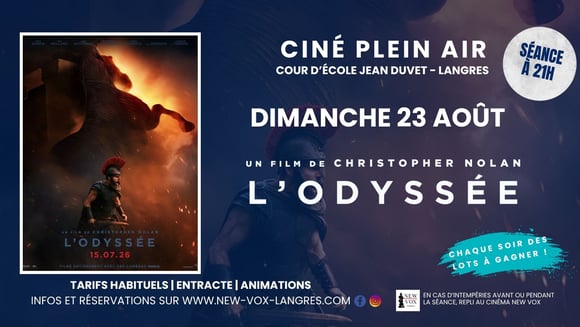 Ciné Plein Air : "L'odysée : Ulysse ? Quelle odysée !"  Soirée de clôture 