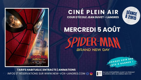 Ciné Plein Air : "Spider man : Brand new day"