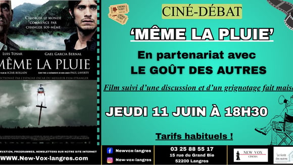 Ciné-débat : "Même la pluie"