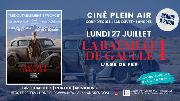 Ciné Plein Air : "La bataille De Gaulle : L'âge de Fer"