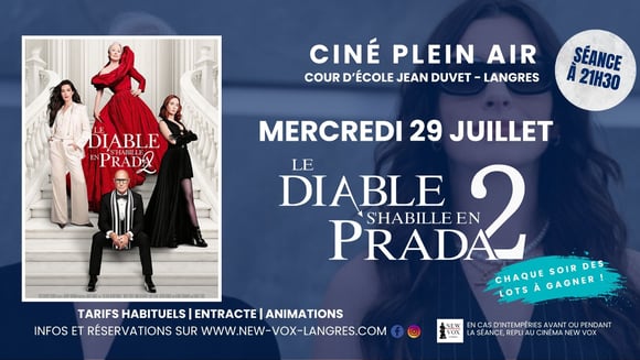Ciné Plein Air : "Le diable s'habille en prada 2"
