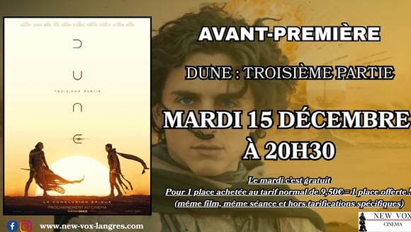 Avant-première : "Dune : troisième partie"