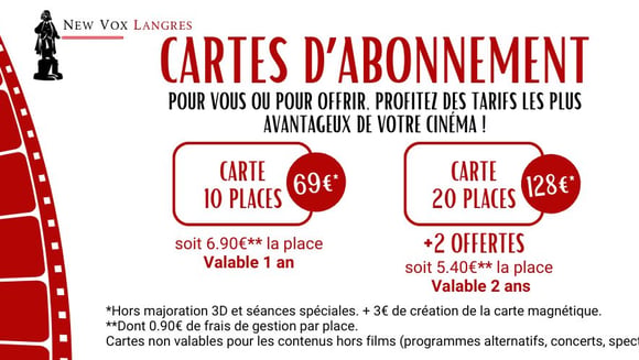 Nos cartes d'abonnement 