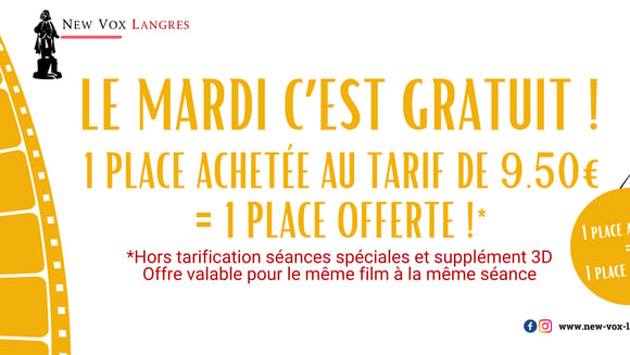 Le mardi c'est gratuit !