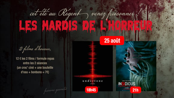 LES MARDIS DE L'HORREUR // UNDERTONE + INSIDIOUS 