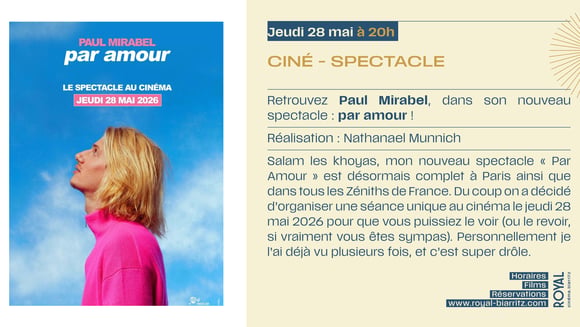 Paul Mirabel - Par Amour : le spectacle au cinéma